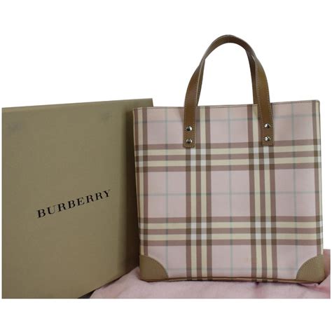 nova check tote burberry|Burberry pink nova check bag.